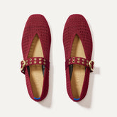 The Max Buckle Mary Jane - Ruby Mesh